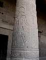 Ra-Harokhty, der Sonnengott des Neuen Reiches auf einer Säule