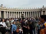 Petersplatz, warten auf den Papst