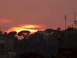 Sonnenuntergang über den Dächern von Rom