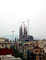 Casa Milà, Blick in Richtung Sagrada Familia