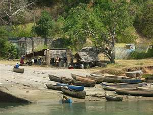 'Fischerboote' am Kifili River