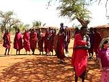 Masai bei ihrem Tanz